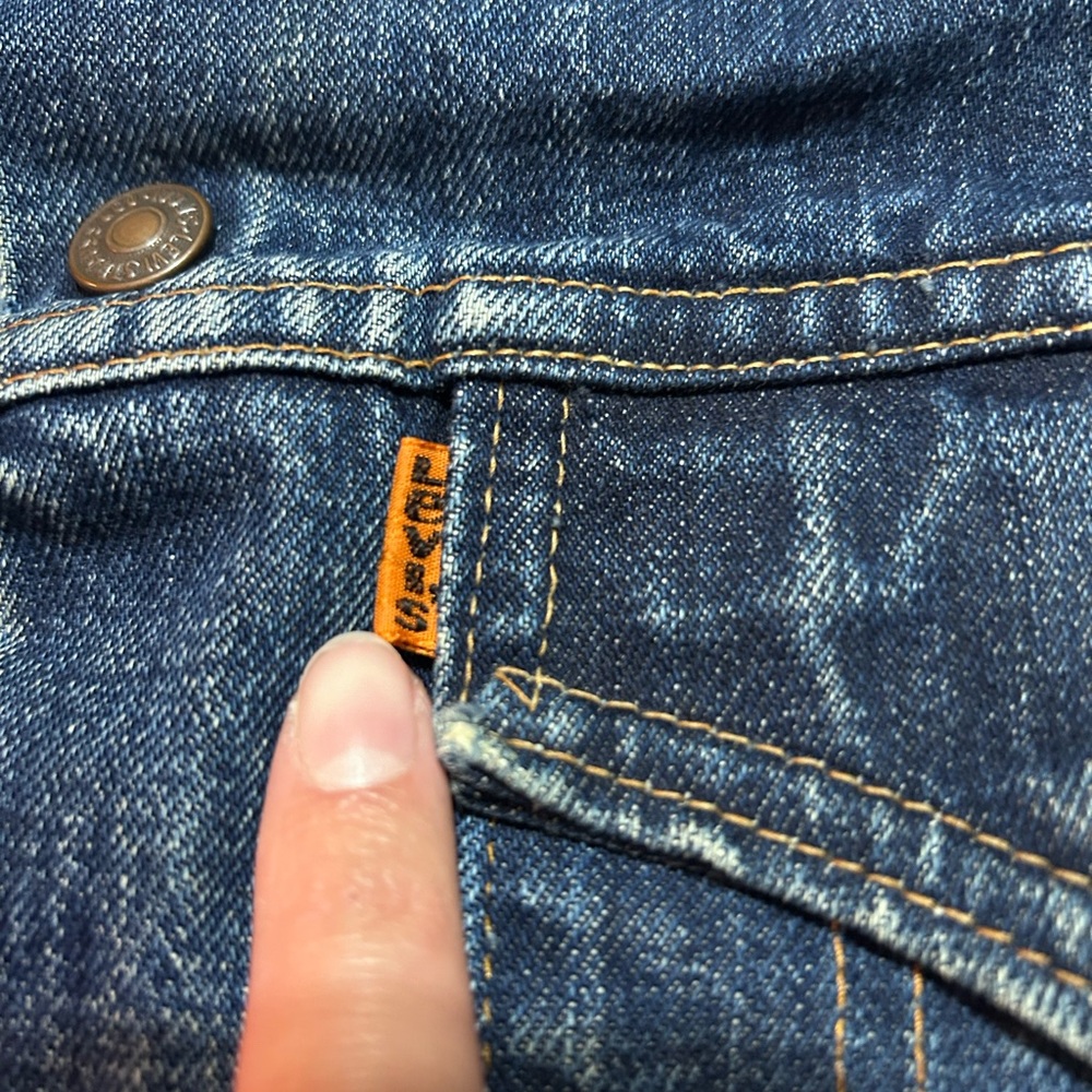 Vintage Orange Tag Levi’s Jacket Size 22 - Picture 2 of 9